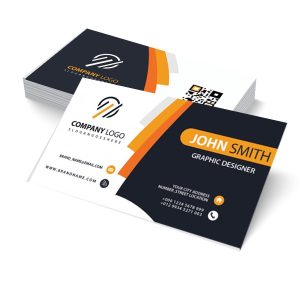 Cartão de Visita colorido frente e verso, verniz Uv Total Frente